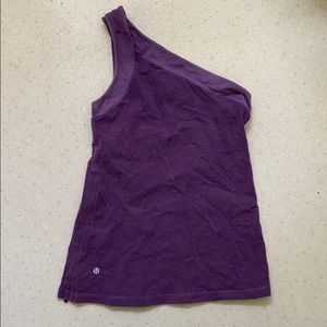 Lululemon single shoulder top - size 6
